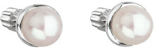 Женские ювелирные серьги silver earrings with pearls Pavon 21003.1
