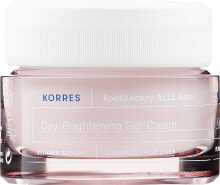 Leuchtende Gesichtsgelcreme mit Wildrosenextrakt und Vitamin C - Korres Wild Rose Cream-Gel