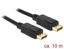 DeLOCK 84862 DisplayPort кабель 10 m Черный