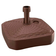 PROSPERPLAST Wicker Style Square Umbrella Base 39x39x13 cm