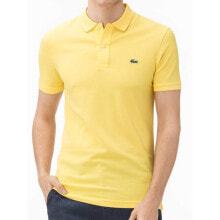 Мужские спортивные поло мужская футболка-поло повседневная желтая с логотипом Lacoste M PH401200-6FW