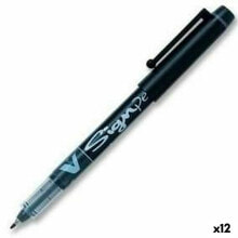 Liquid ink pen Pilot V-Sign Black 0,6 mm (12 Units)