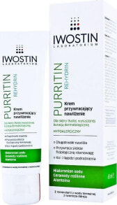 Увлажнение и питание кожи лица Iwostin Purritin Rehydrin Гипоаллергенный успокаивающий и увлажняющий крем для кожи, обезвоженной дерматологическим лечением акне 40 мл