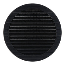 EDM Recessed round ventilation grille with mosquito net ABS 150 mm