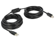 DeLOCK 11m, USB2.0-A - USB2.0-B USB кабель 2.0 USB A USB B Черный 82915
