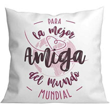 Cushion Roymart PARA LA MEJOR AMIGA DEL MUNDO White Pink 40 x 40 cm