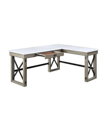 Simplie Fun talmar Writing Desk with Lift Top In Marble Top