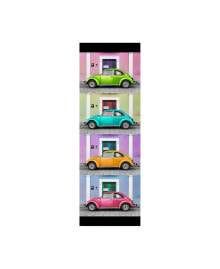 Trademark Global philippe Hugonnard Viva Mexico 2 the VW Beetle Cars with Colors Street Wall III Canvas Art - 27