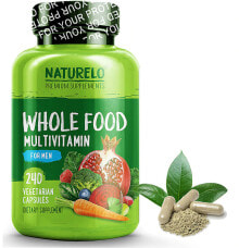 Витаминно-минеральные комплексы NATURELO Whole Food Multivitamin Цельнопищевые мультивитамины для мужчин 240 капсул
