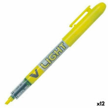 Флуоресцентный маркер Pilot V Light Жёлтый (12 штук)