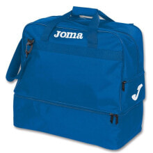 Мужская спортивная сумка синяя текстильная маленькая для тренировки с ручками через плечо Bag Joma III 400006.700 blue