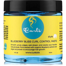 Воск и паста для укладки волос curls Blueberry Bliss Curl Control Paste Разглаживающая паста для непослушных кудрявых волос 120 мл