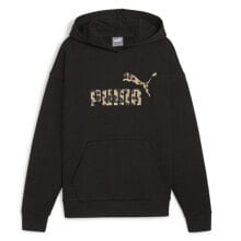 Puma Essential Animal Pullover Hoodie Womens Black Casual Outerwear 67792701 купить онлайн