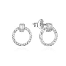 Женские серьги elegant silver earrings with zircons AGUP1889