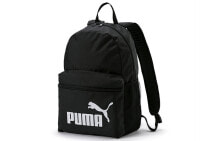 PUMA 彪马 经典Logo款大容量 织物 书包背包双肩包 男女同款 黑色 / Рюкзак PUMA Logo 075487-01