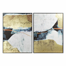 Painting DKD Home Decor 103,5 x 4,5 x 143 cm Abstract (2 Units)