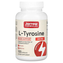 джэрроу формулас, L-тирозин, 500 мг, 100 капсул