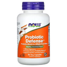 Пребиотики и пробиотики Now Foods, Probiotic Defense, 90 растительных капсул
