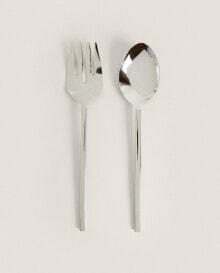 Set of steel serving cutlery (set of 2)