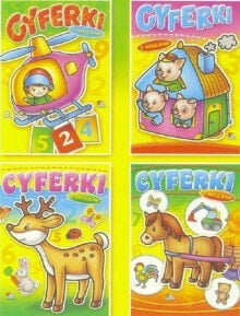 Раскраски для детей książeczka do kolorowania, Cyferki - KRZESIEK 096