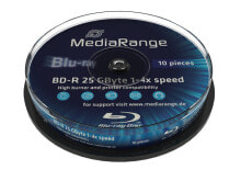 MediaRange MR499 чистые Blu-ray диски BD-R 25 GB 10 шт