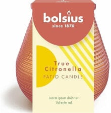 Duftkerze in Tasse, 40H, koralle - Bolsius True Citronella