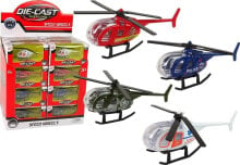 LeanToys Helikopter Samoloty Służby Ratownicze 4 Kolory 1:64