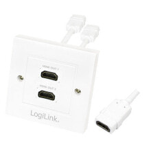 LogiLink AH0015 кабельный разъем/переходник HDMI female Белый