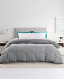 UNIKOME year Round Ultra Soft Fabric Baffled Box Design 75% Down Comforter, Twin