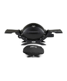 Weber q 1200 Gas Grill - Lp Gas (Black) With Grill Cover