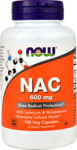 Аминокислоты nOW NAC N-ацетилцистеин 600 мг 100 растительных капсул