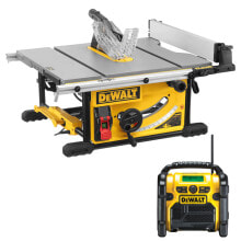 Купить дисковые пилы DeWalt - GT Specials: DeWALT Tischkreissägen-Set DWE7492 250 mm + Kompakt-Radio DCR020