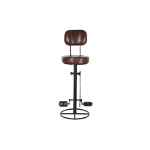 Stool DKD Home Decor 45 x 46 x 118 cm Black Metal Brown