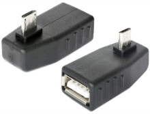 DeLOCK 65474 кабельный разъем/переходник micro USB-B USB 2.0-A Черный