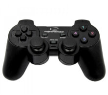Аксессуары для игровых приставок Esperanza EG102 игровой контроллер Геймпад ПК, Playstation 3 Аналоговый/цифровой USB 2.0 Черный