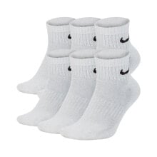 Мужские носки низкие белые 6 пар Nike Everyday Cushion Ankle 6Pak SX7669-100