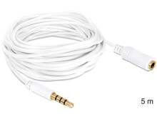 DeLOCK 3.5mm 5m аудио кабель 3,5 мм Белый 84484