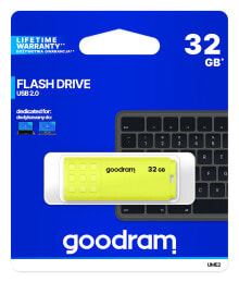 Goodram UME2-0320Y0R1 USB флеш накопитель 32 GB USB тип-A 2.0 Желтый UME2-0320Y0R11