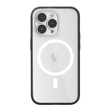 Woodcessories Clear Case Magsafe für iPhone 14 Pro Max schwarz-weiß