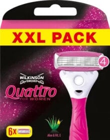 Купить женские бритвы и лезвия Wilkinson Sword: Rasierklingen, Quattro for women, 6 St