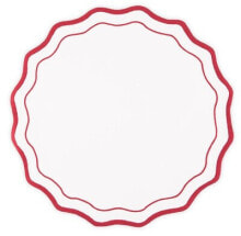 Купить тарелки AQUAZZURA CASA: WAVE PLACEMAT - RED AND WHITE