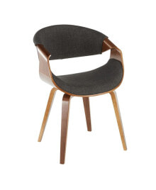 Curvo Mid-Century Modern Dining Accent Chair