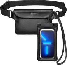 Spigen Etui + saszetka wodoszczelna Spigen A621 Universal Waterproof Case & Waist Bag Black