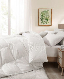 Extra Warmth Goose Down and Feather Fiber Comforter, Twin