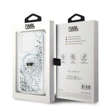 KARL LAGERFELD Klhmp15Llgkisgh iPhone 15 Pro 6.1 Liquid Karl Head phone case