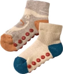 Купить детские товары PUSBLU: ABS Sneakersocken mit Dino-Motiv, braun, Gr. 23/26, 2 St