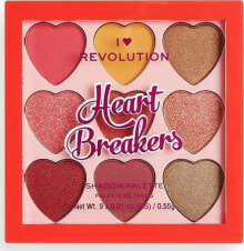 Revolution I Heart Paleta  Heartbreakers Courage Палетка теней для век 9 оттенков