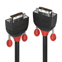 Lindy 36255 DVI кабель 1 m DVI-D Черный