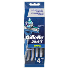 Купить мужские средства для бритья Gillette: GILLETTE Simple Blue3 Affection Machine Fixes razor 4 units