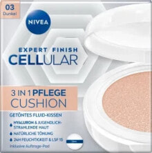 Gesichtsfluid getönt 3in1 Hyaluron Cellular Filler (Dunkel) LSF 15, 15 g